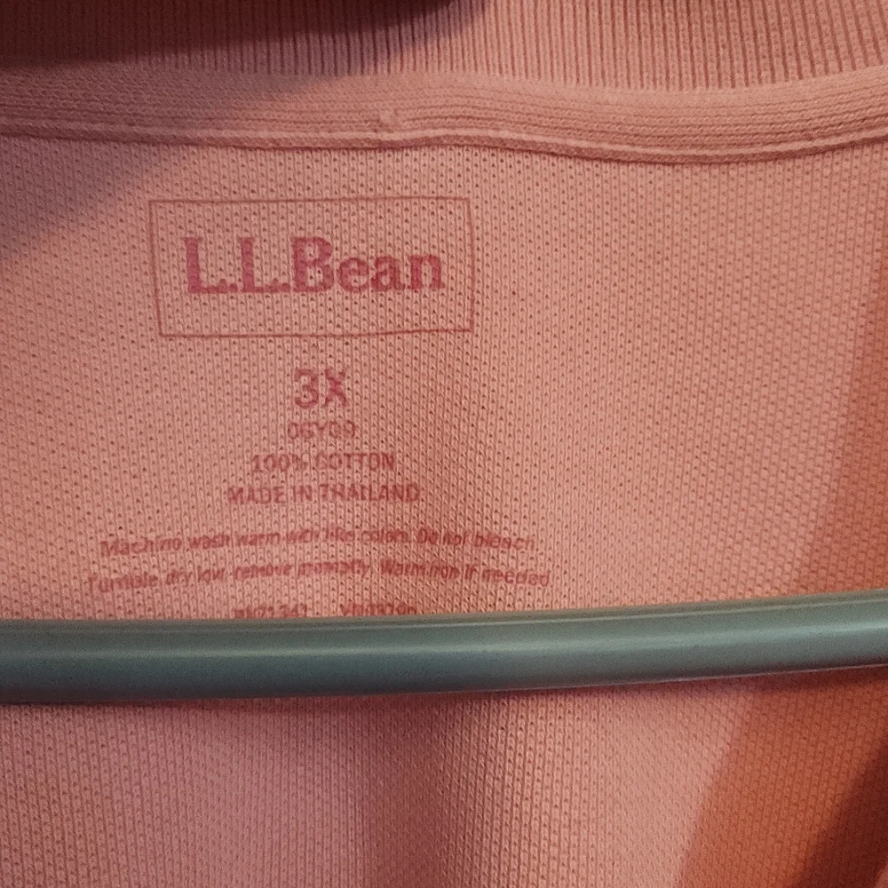 L.L. Bean Soft Pink Long Sleeve Shirt - Picture 2 of 4
